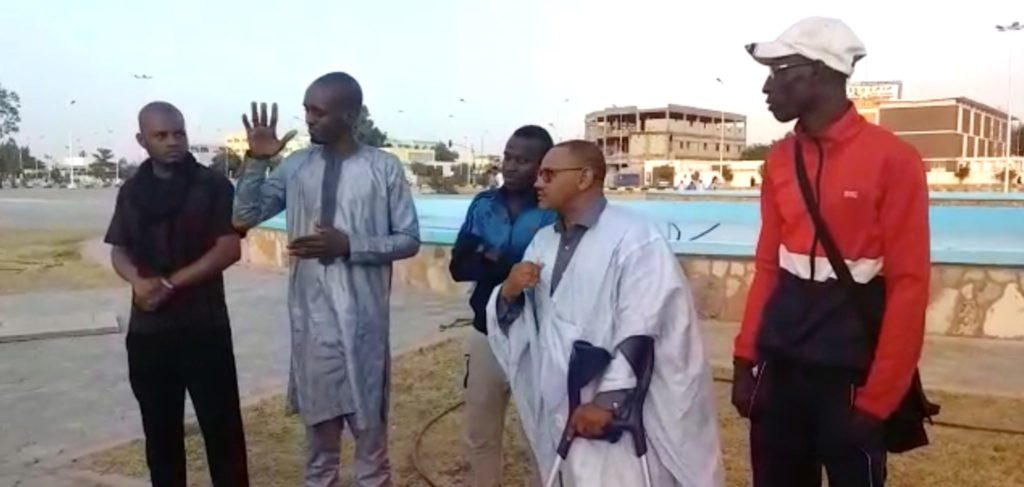 Screenshot Deaf interpreter mauritania footballteam