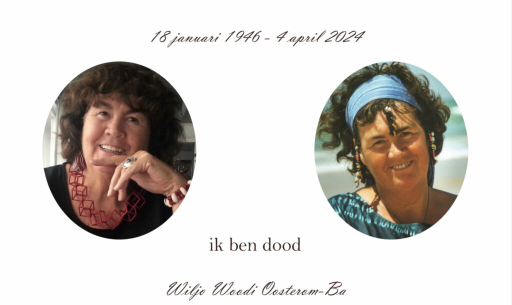 Wiljo Woodi Oosterom overleden